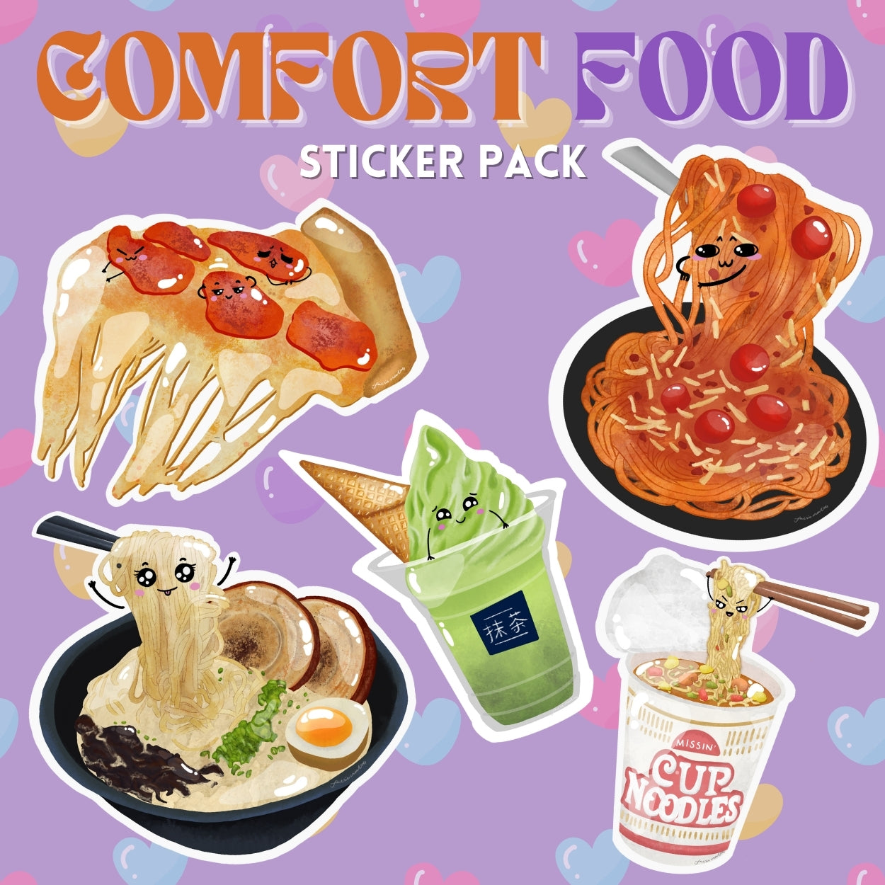 Comfort Food Sticker Pack